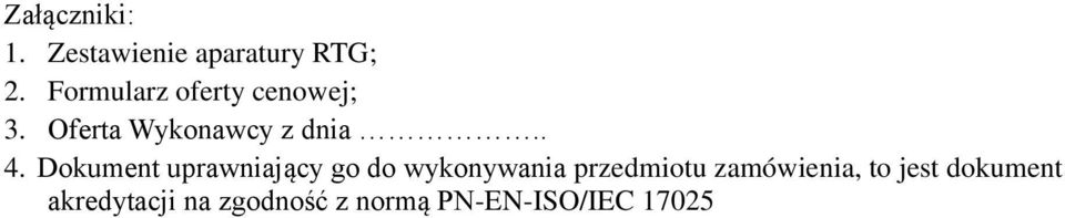 Dokument uprawniający go do wykonywania przedmiotu