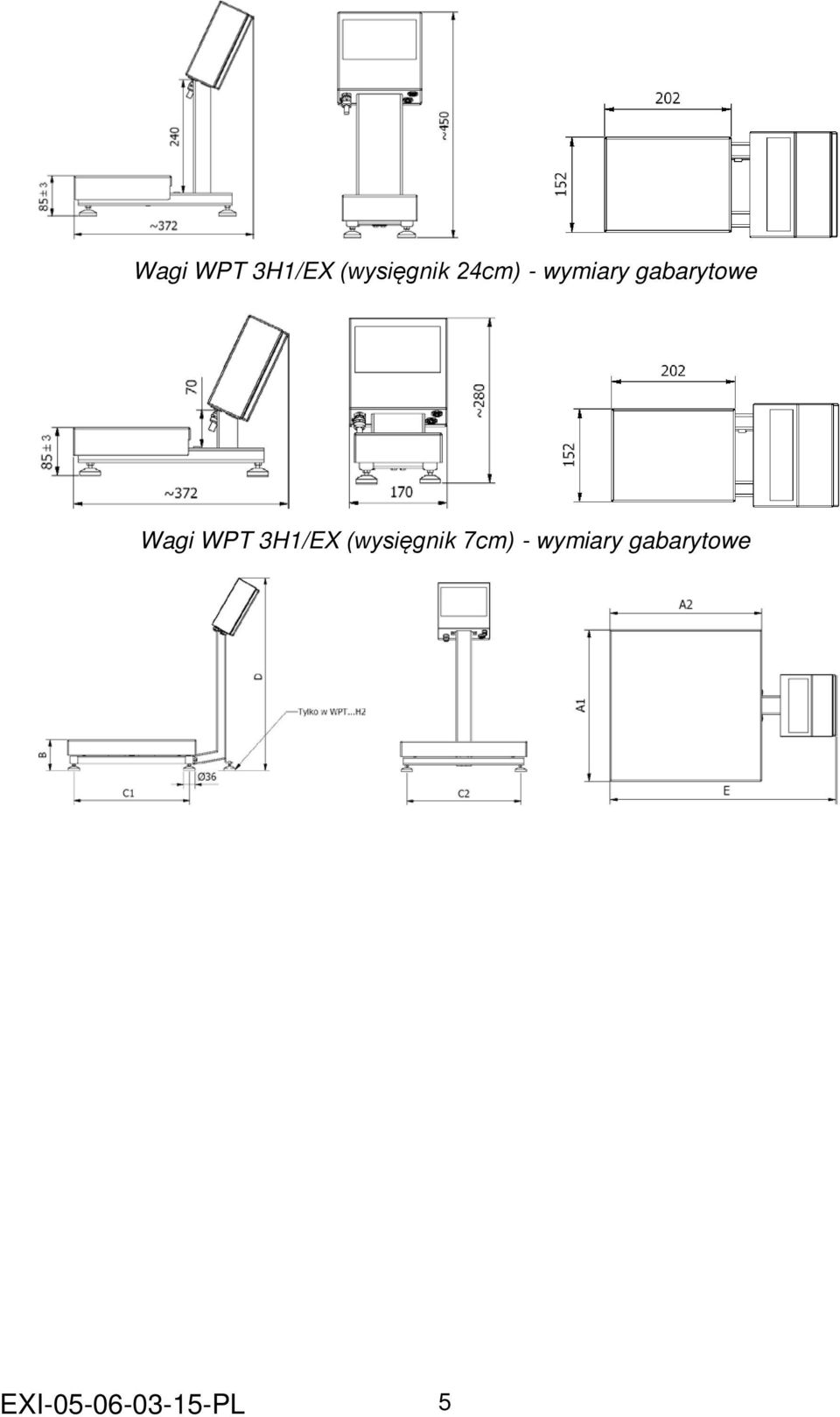 7cm) - wymiary gabarytowe