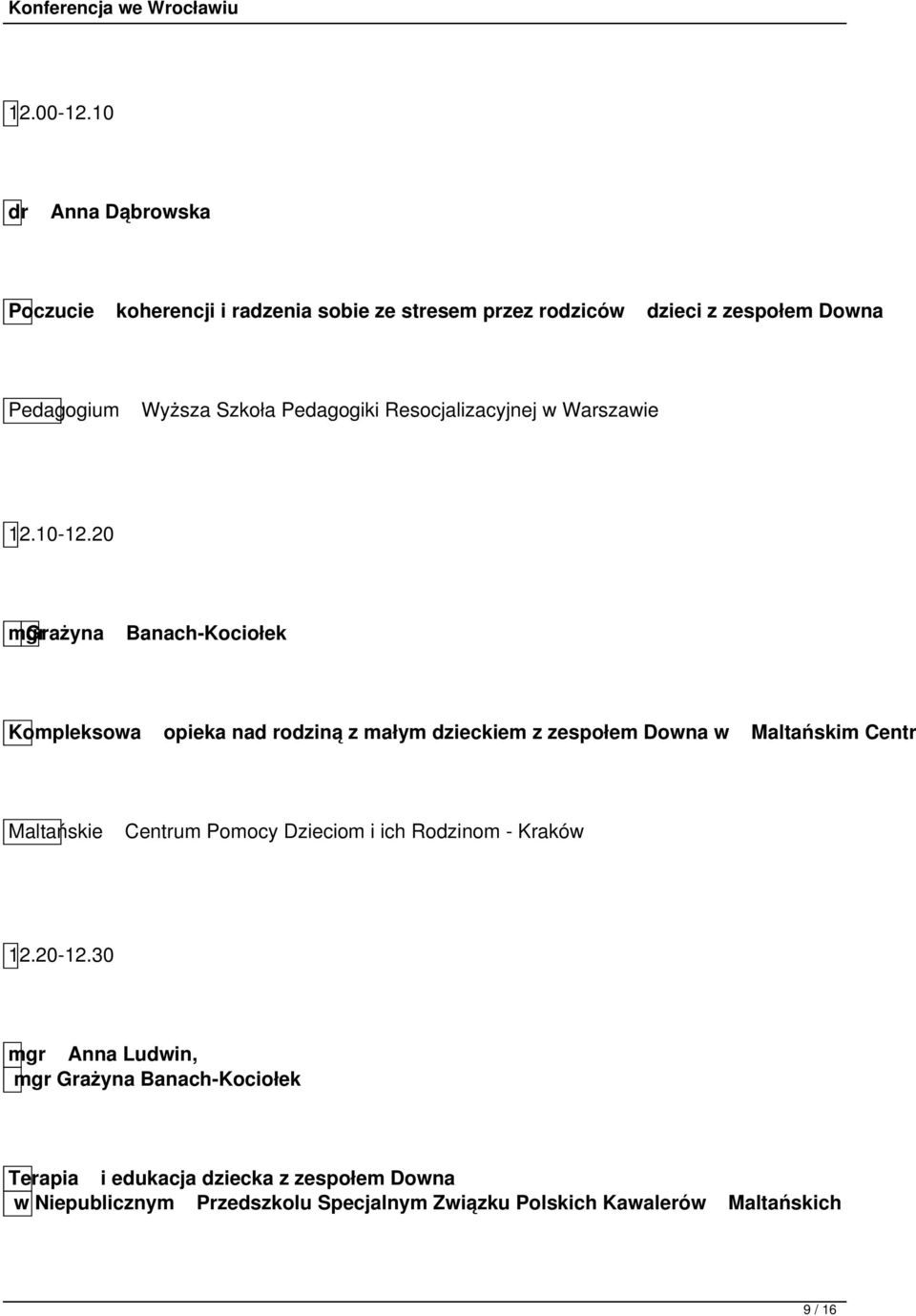 Pedagogiki Resocjalizacyjnej w Warszawie 12.10-12.