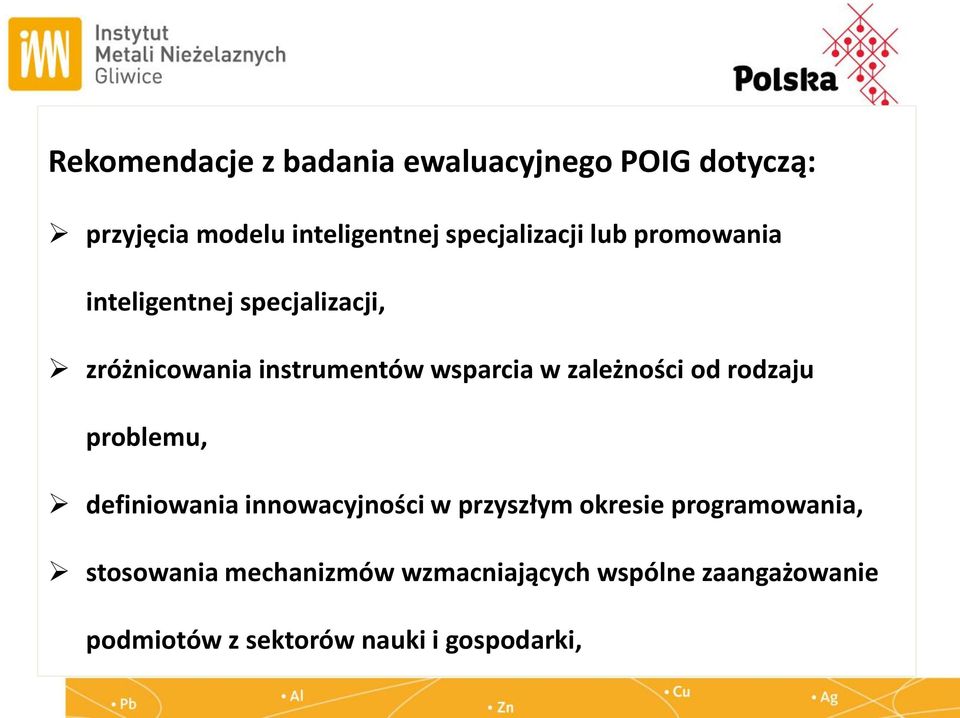 w zależności od rodzaju problemu, definiowania innowacyjności w przyszłym okresie