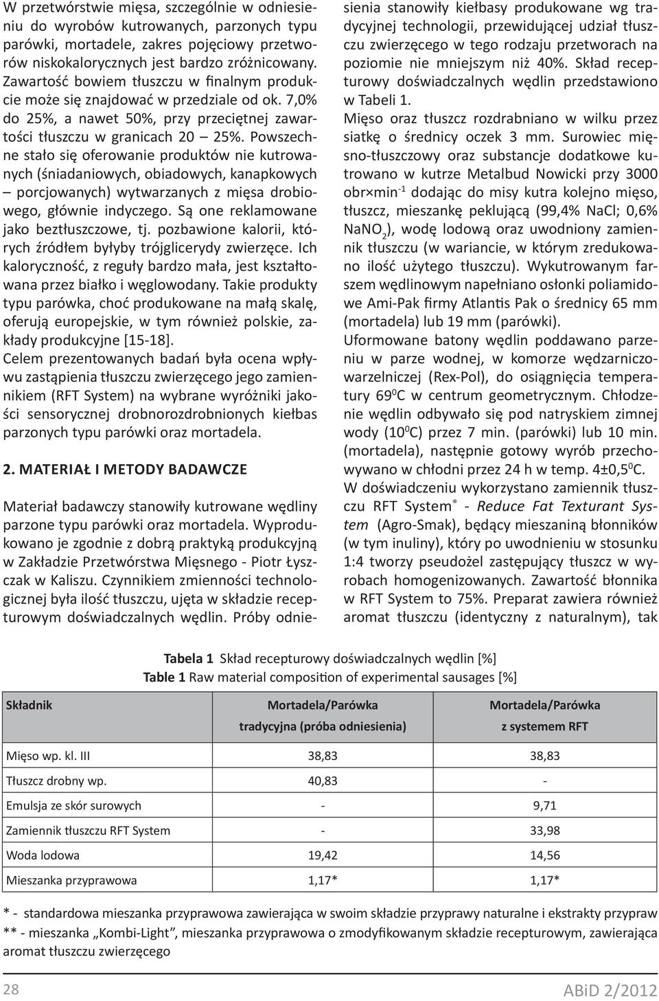 Powszechne stło się oferownie produktów nie kutrownych (śnidniowych, oidowych, knpkowych porcjownych) wytwrznych z mięs droiowego, głównie indyczego. Są one reklmowne jko eztłuszczowe, tj.
