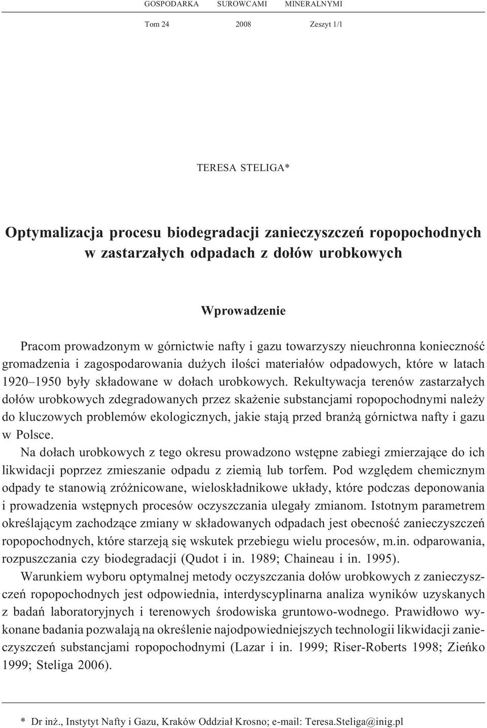 urobkowych.