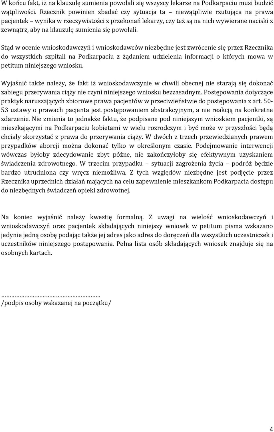 sumienia się powołali.