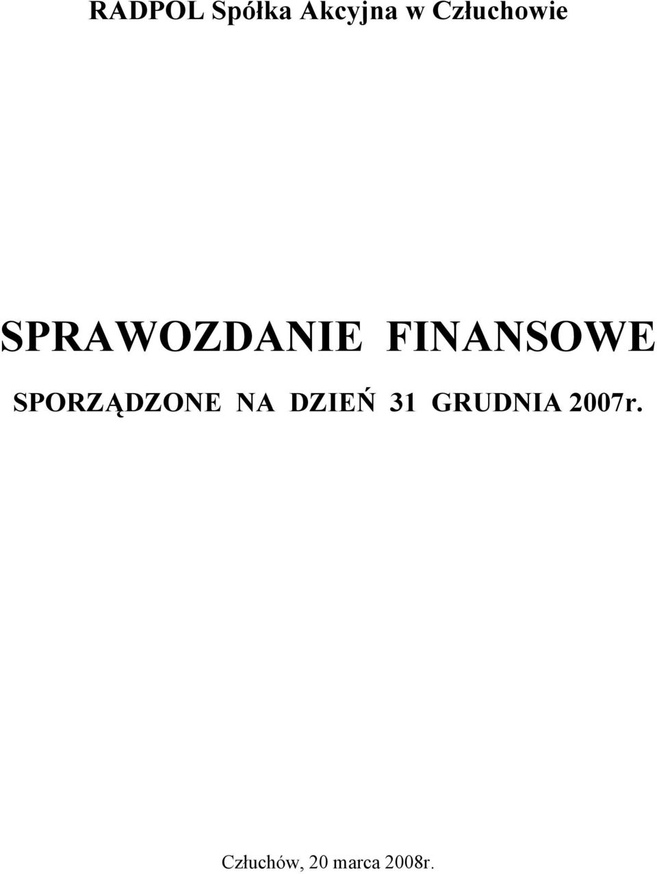NA DZIEŃ 31 GRUDNIA