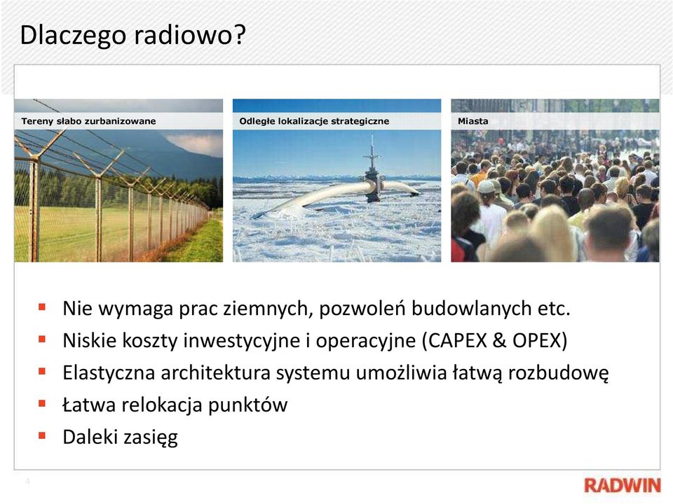 wymaga prac ziemnych, pozwoleń budowlanych etc.