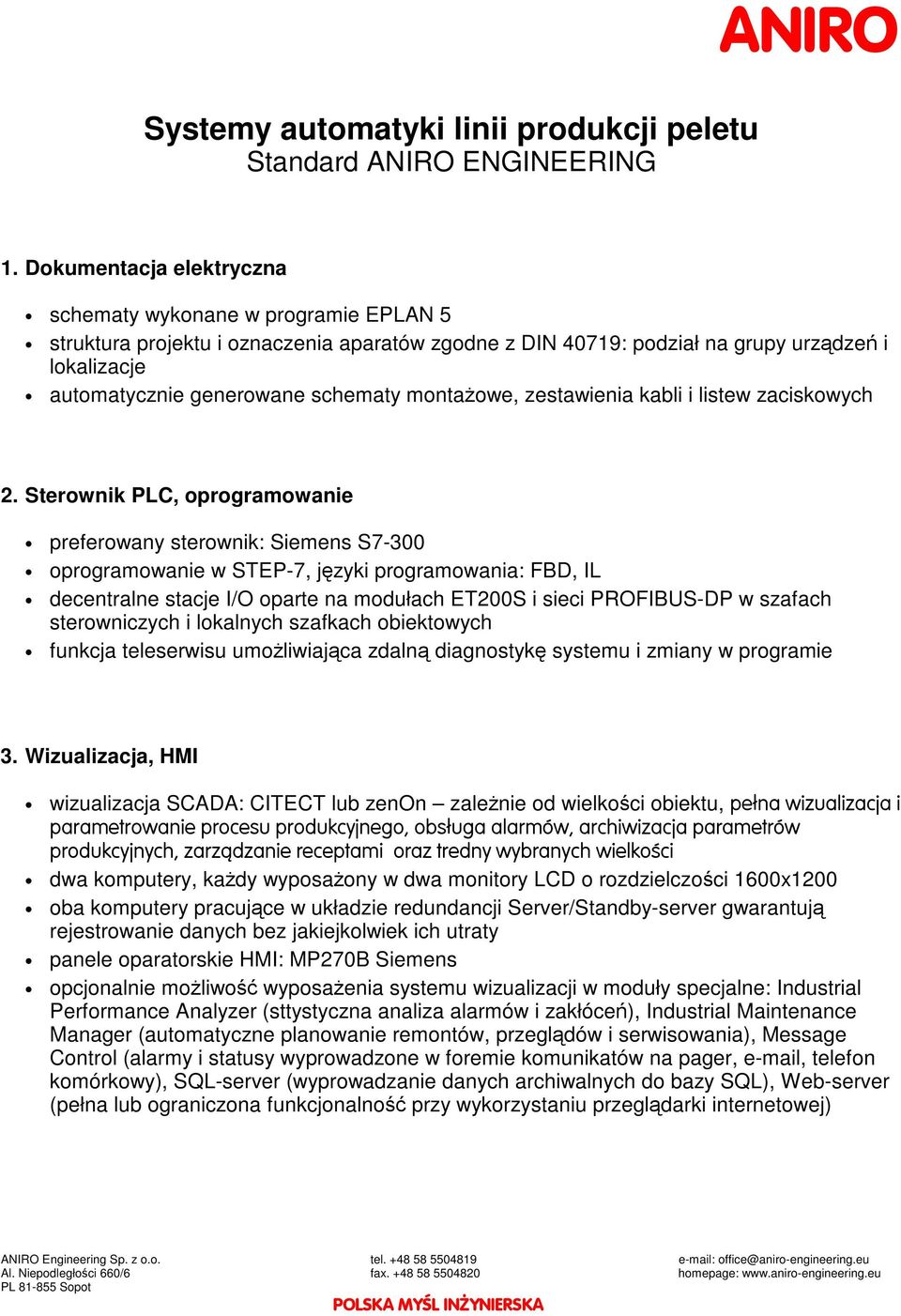 montaowe, zestawienia kabli i listew zaciskowych 2.