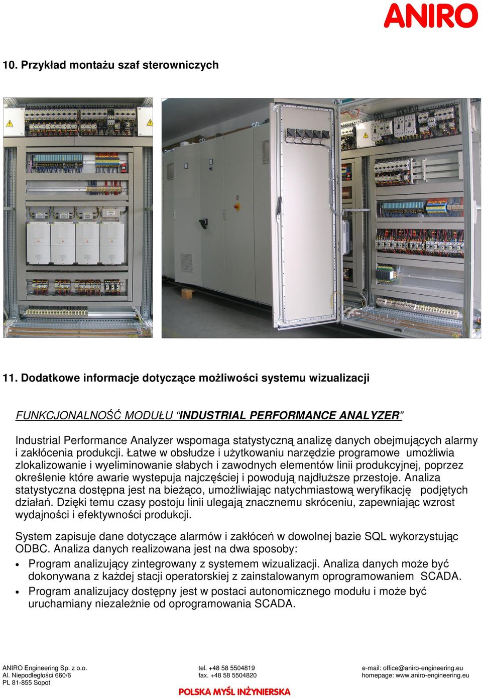 zakłócenia produkcji.