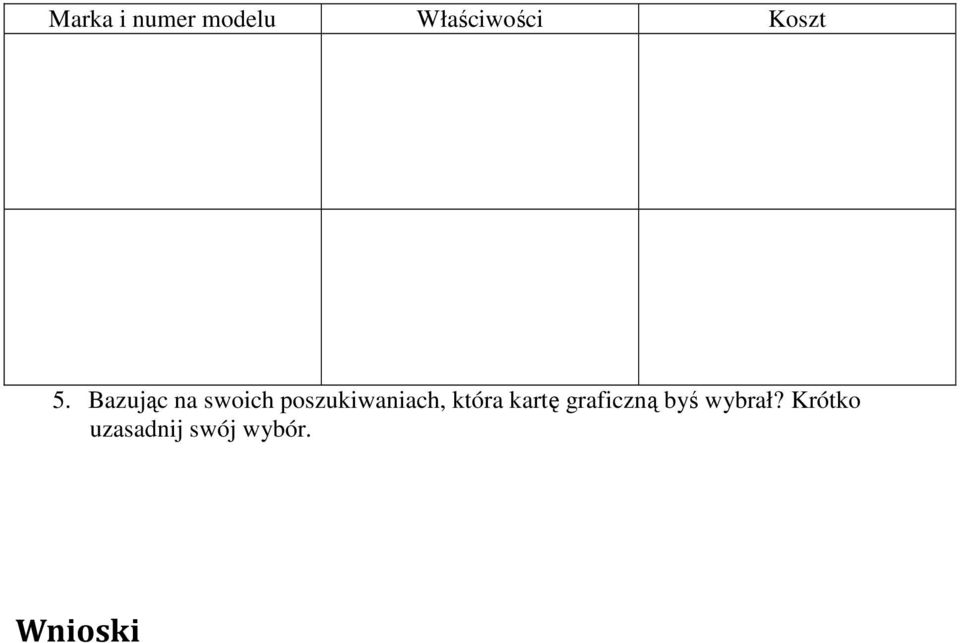 kartę graficzną byś wybrał?