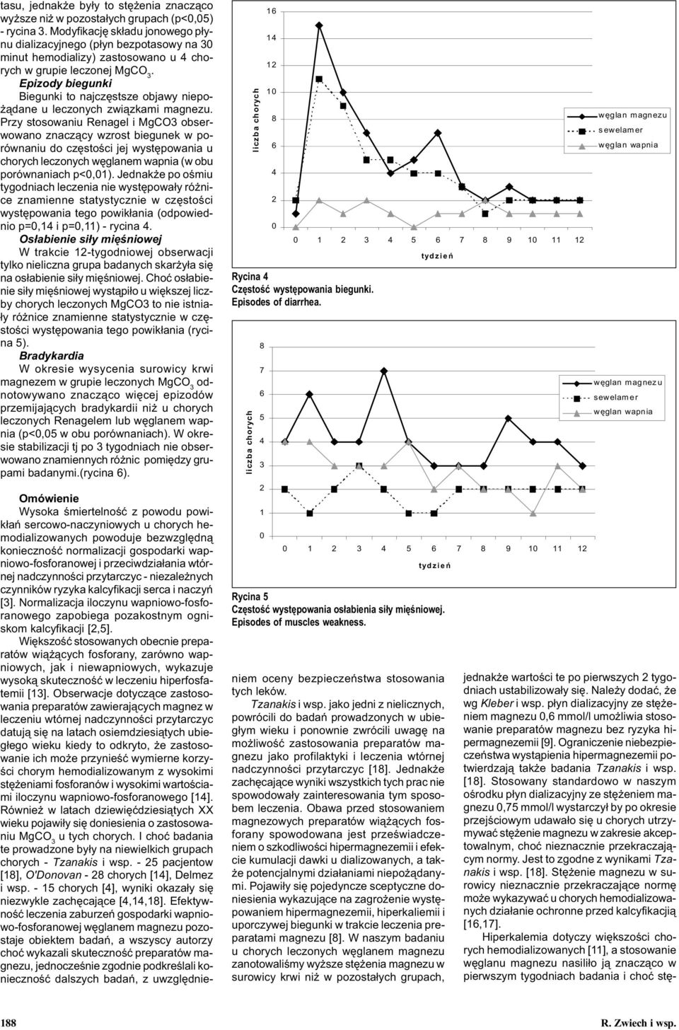 Epizody biegunki Biegunki to najczêstsze objawy niepo- ¹dane u leczonych zwi¹zkami magnezu.