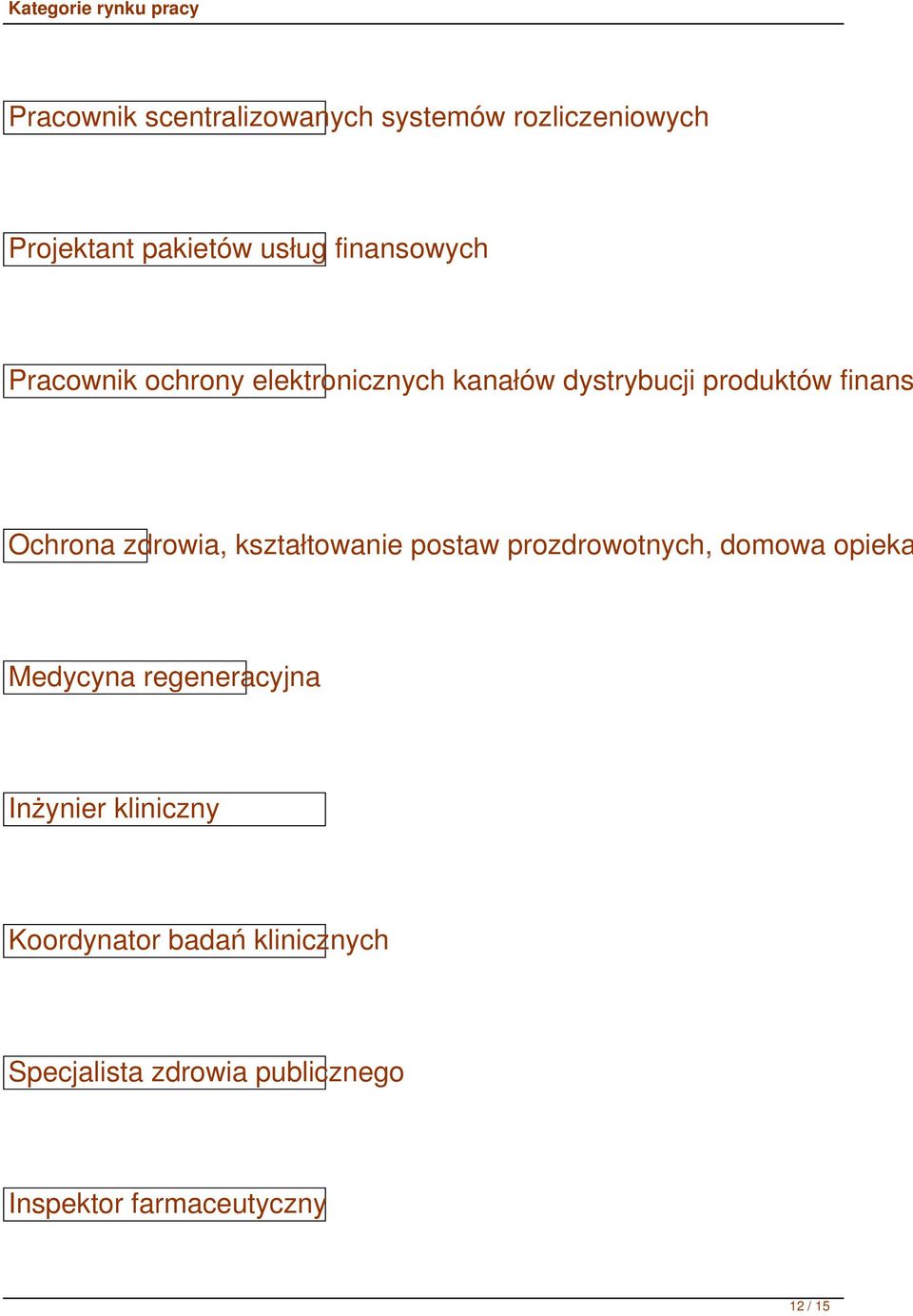 kształtowanie postaw prozdrowotnych, domowa opieka Medycyna regeneracyjna Inżynier