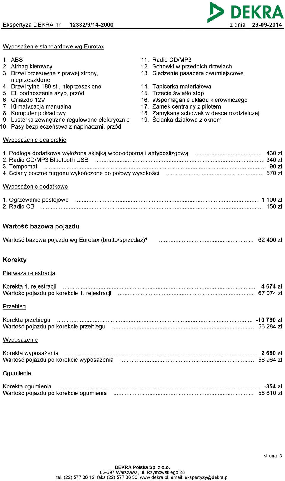 Siedzenie pasażera dwumiejscowe 14. 15. 16. 17. 18. 19.