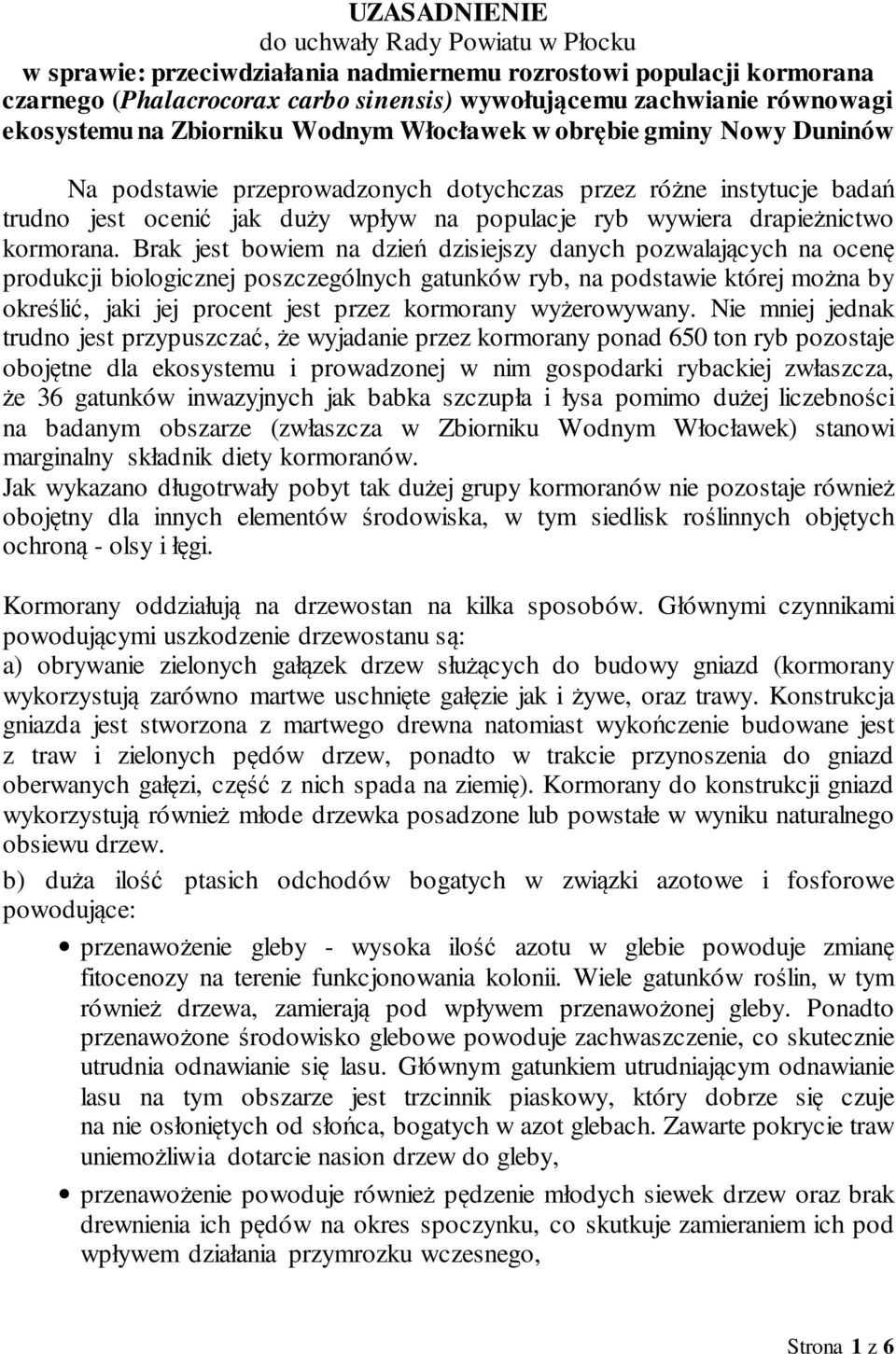 drapieżnictwo kormorana.