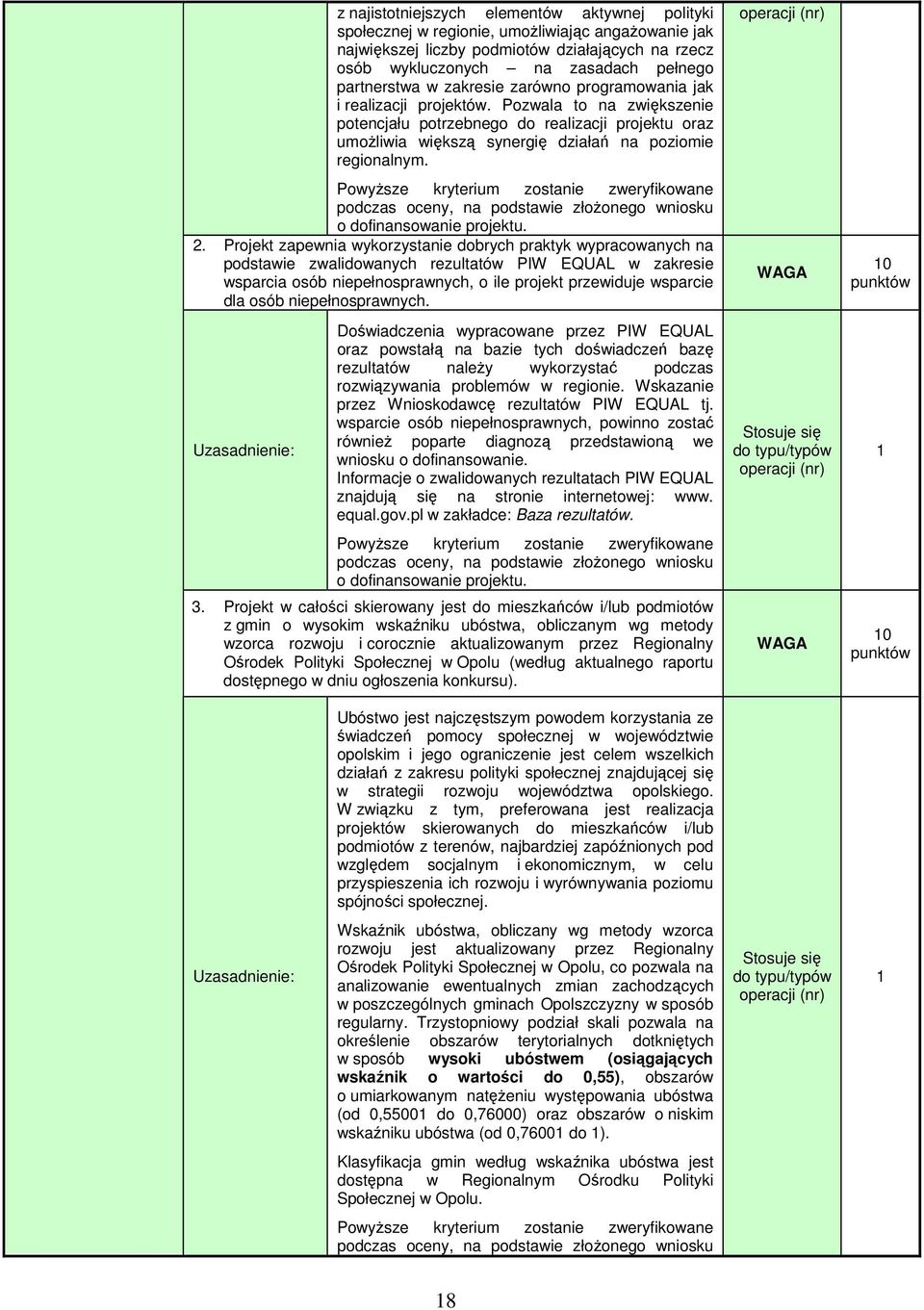 Pozwala to na zwiększenie potencjału potrzebnego do realizacji projektu oraz umoŝliwia większą synergię działań na poziomie regionalnym. podczas oceny, na podstawie złoŝonego wniosku 2.