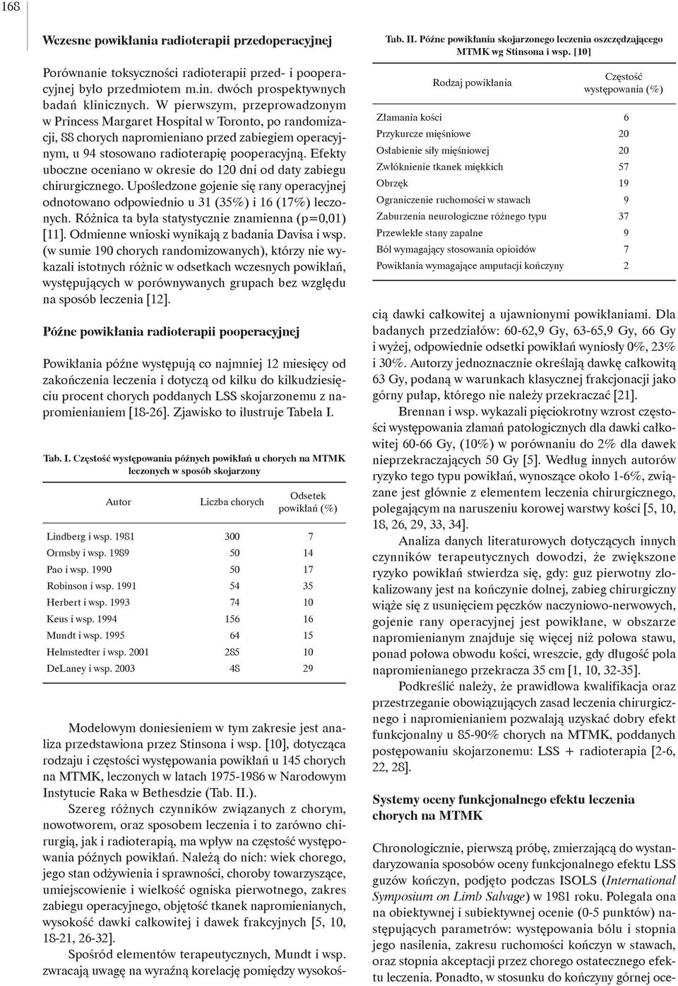 Efekty uboczne oceniano w okresie do 120 dni od daty zabiegu chirurgicznego. Upośledzone gojenie się rany operacyjnej odnotowano odpowiednio u 31 (35%) i 16 (17%) leczonych.