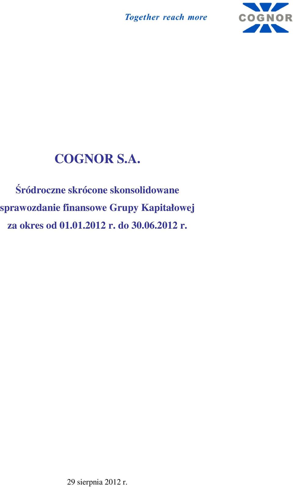sprawozdanie finansowe Grupy