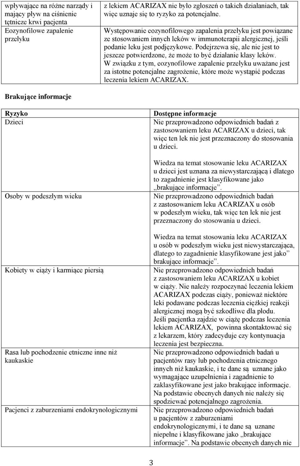 Podejrzewa się, ale nie jest to jeszcze potwierdzone, że może to być działanie klasy leków.