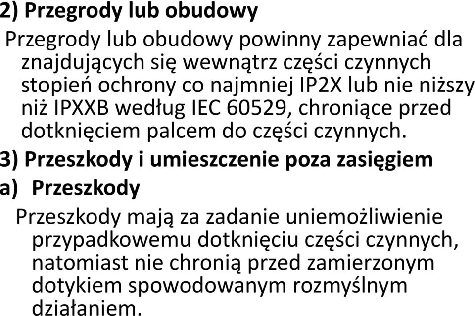 części czynnych.