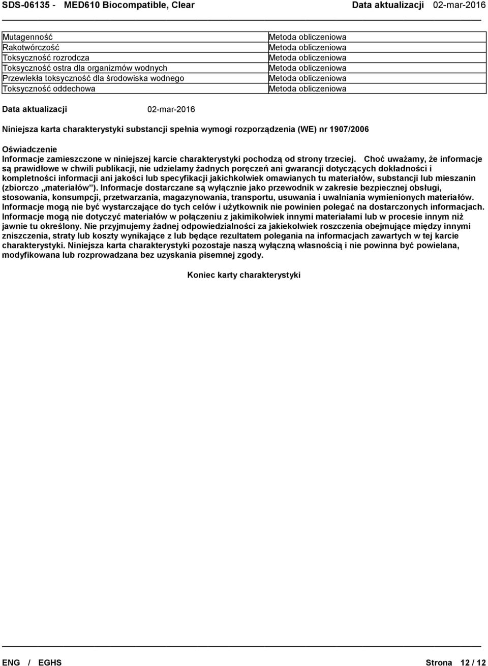 Choć uważamy, że informacje są prawidłowe w chwili publikacji, nie udzielamy żadnych poręczeń ani gwarancji dotyczących dokładności i kompletności informacji ani jakości lub specyfikacji