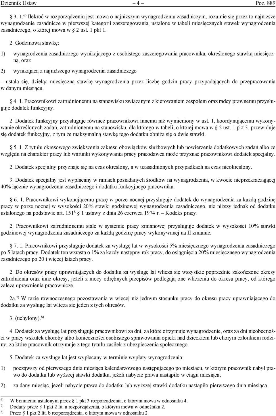 miesięcznych stawek wynagrodzenia zasadniczego, o której mowa w 2 