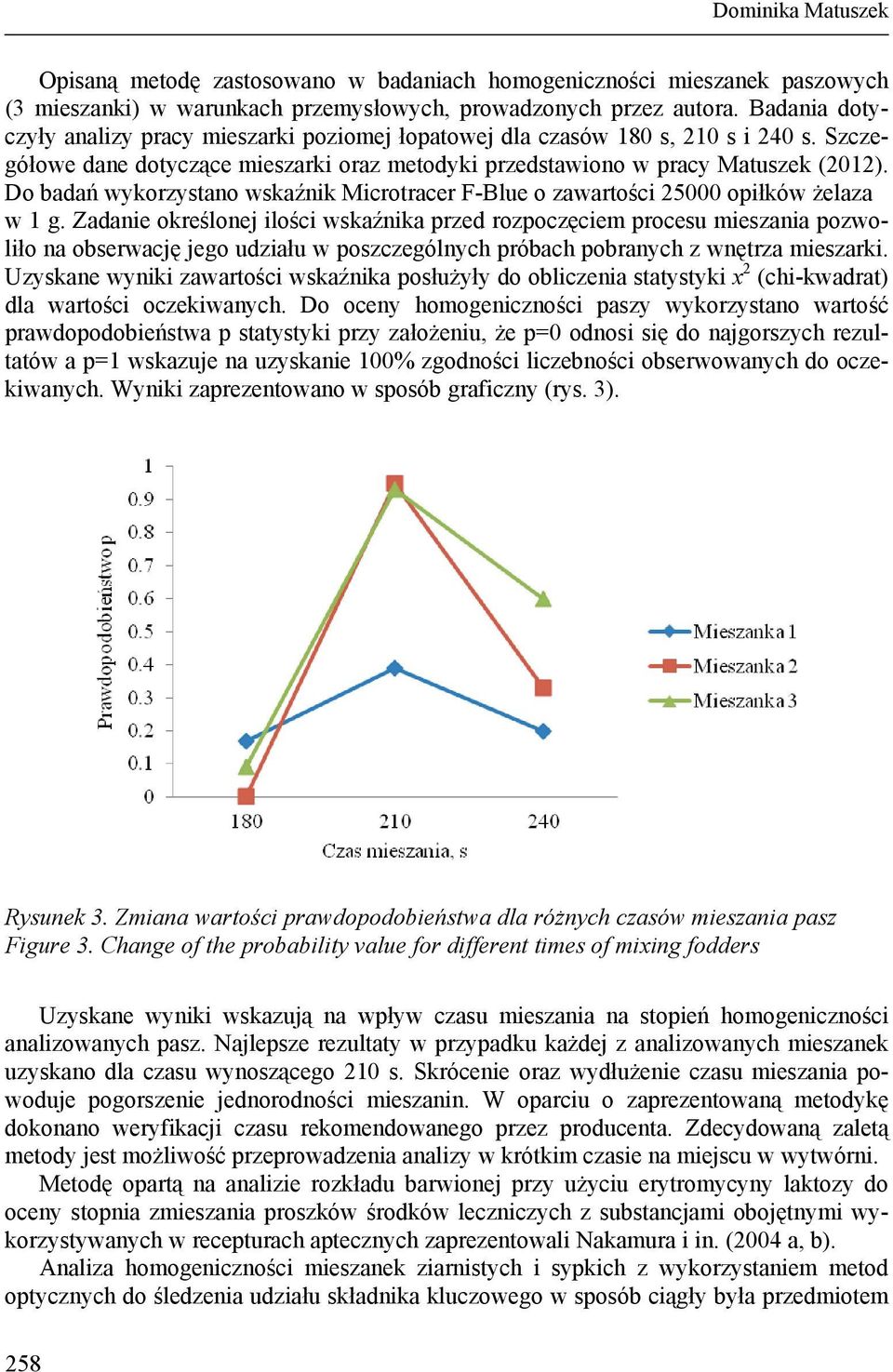 Do badań wykorzystano wskaźnik Microtracer F-Blue o zawartości 25000 opiłków żelaza w 1 g.