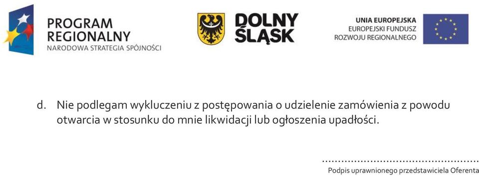 stsunku d mnie likwidacji lub głszenia