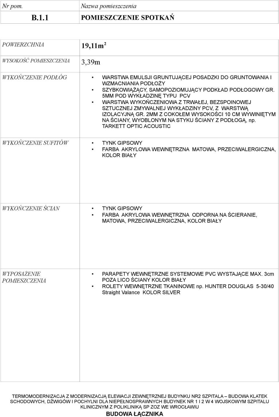 TARKETT OPTIC ACOUSTIC FARBA AKRYLOWA WEWNĘTRZNA MATOWA, PRZECIWALERGICZNA, KOLOR BIAŁY FARBA AKRYLOWA