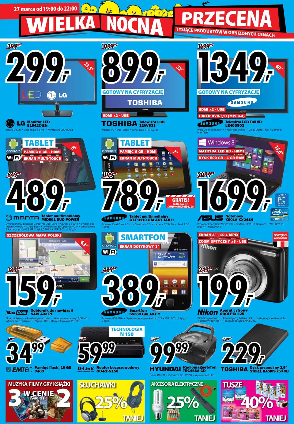 Digital Plus Common Interface TABLET PAMIĘĆ 8 GB HDMI EKRAN MULTI-TOUCH 8 TABLET PAMIĘĆ 8 GB HDMI EKRAN MULTI-TOUCH 7 MATRYCA LED HD HDMI DYSK 500 GB 4 GB RAM 15,6 489, 649 Tablet multimedialny