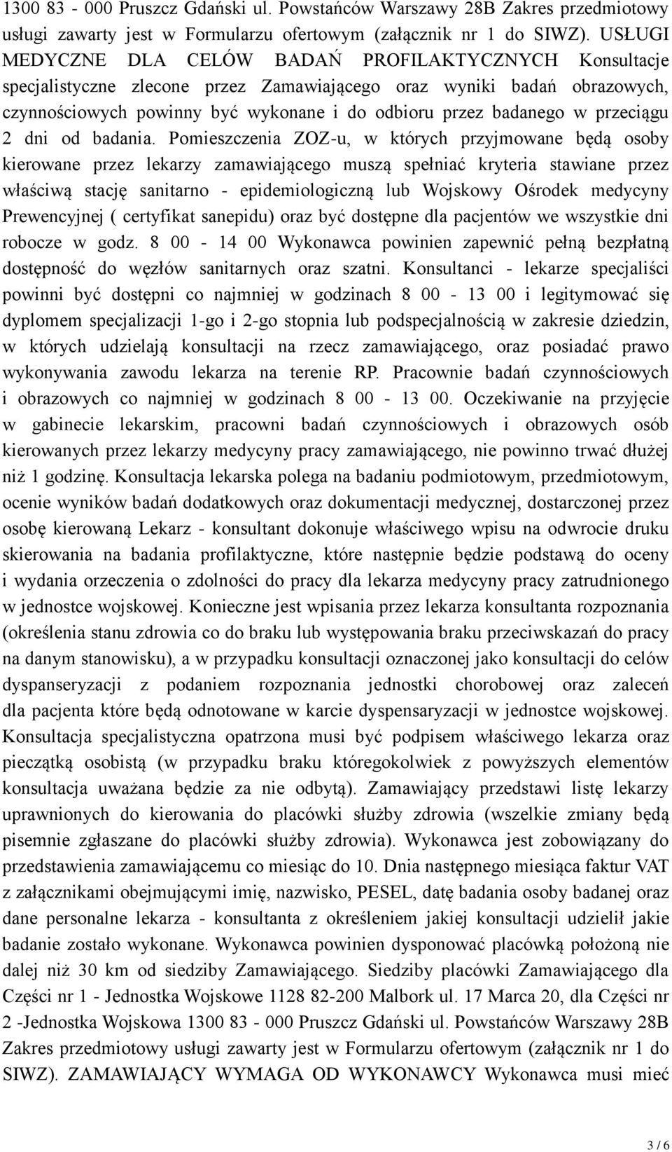 w przeciągu 2 dni od badania.