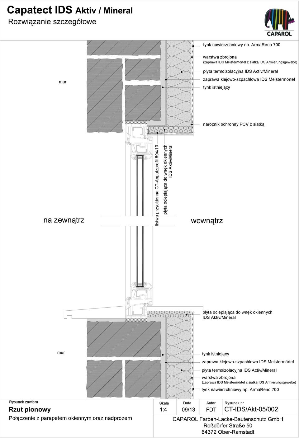 Aktiv/Mineral wewnątrz płyta ocieplająca do wnęk okiennych IDS