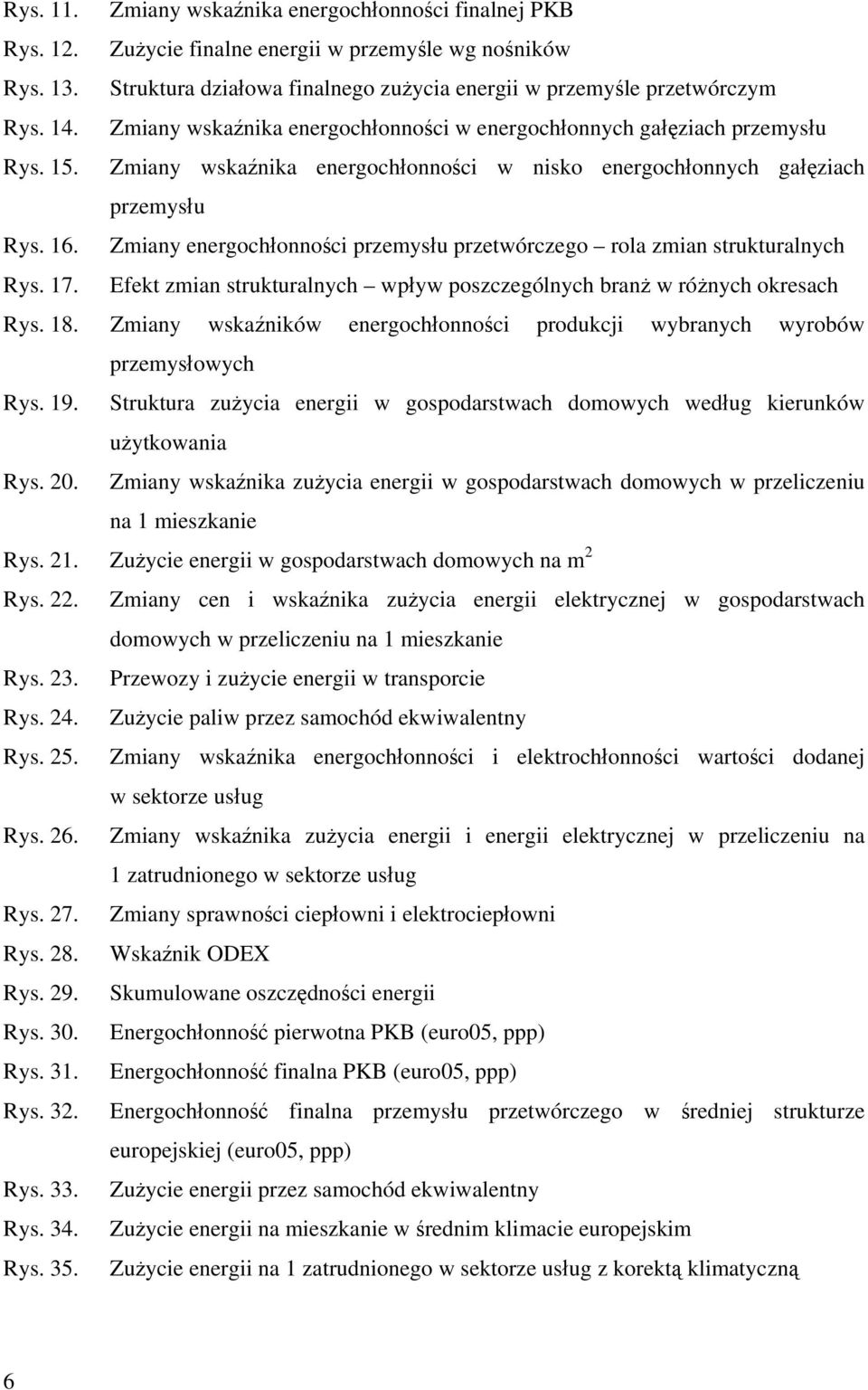 Zmiany energochłonności przemysłu przetwórczego rola zmian strukturalnych Rys. 17. Efekt zmian strukturalnych wpływ poszczególnych branż w różnych okresach Rys. 18.