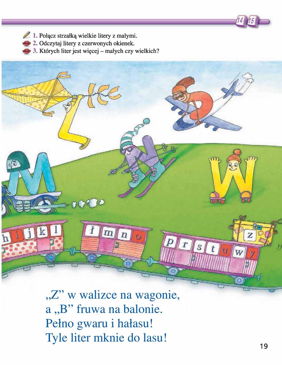 B fruwa na balonie.