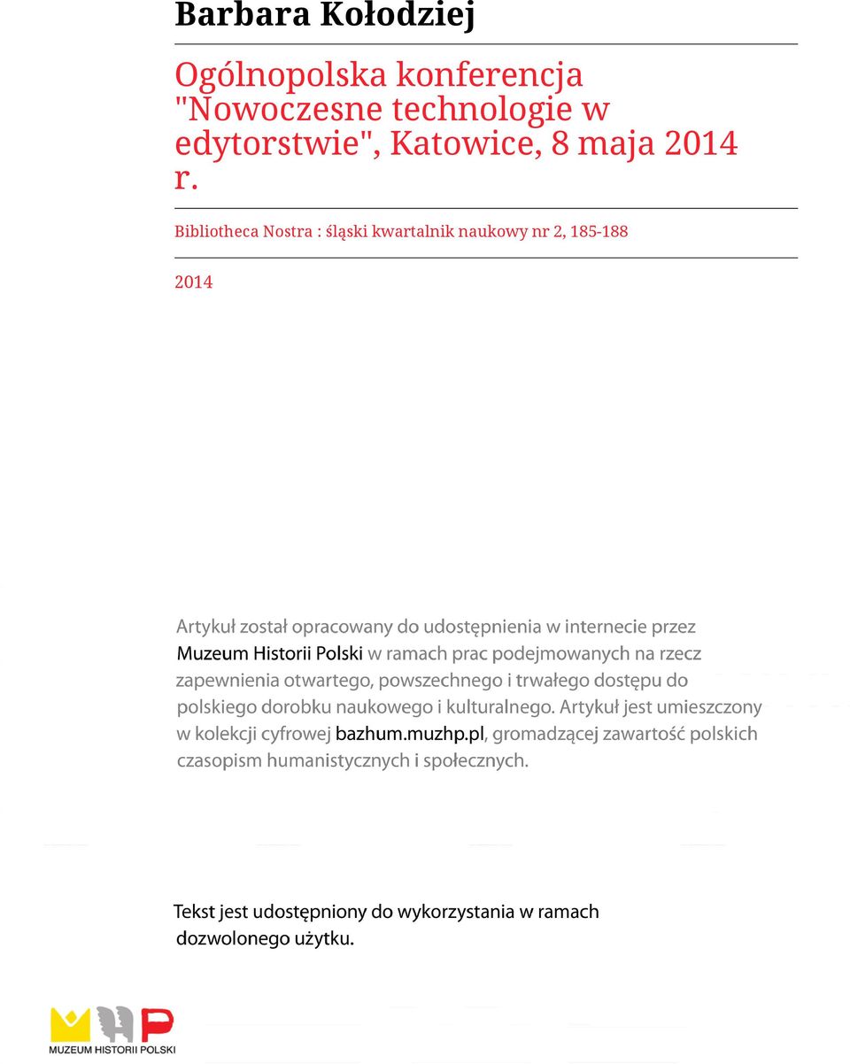 Katowice, 8 maja 2014 r.