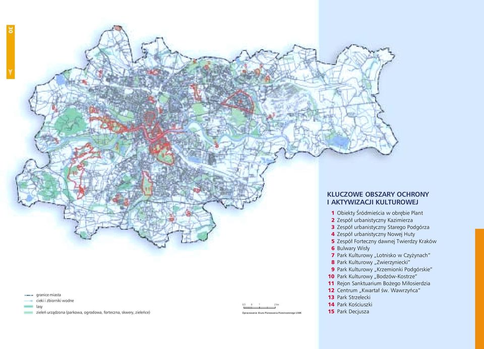 Park Kulturowy Lotnisko w Czyżynach 8 Park Kulturowy Zwierzyniecki 9 Park Kulturowy Krzemionki Podgórskie 10 Park Kulturowy