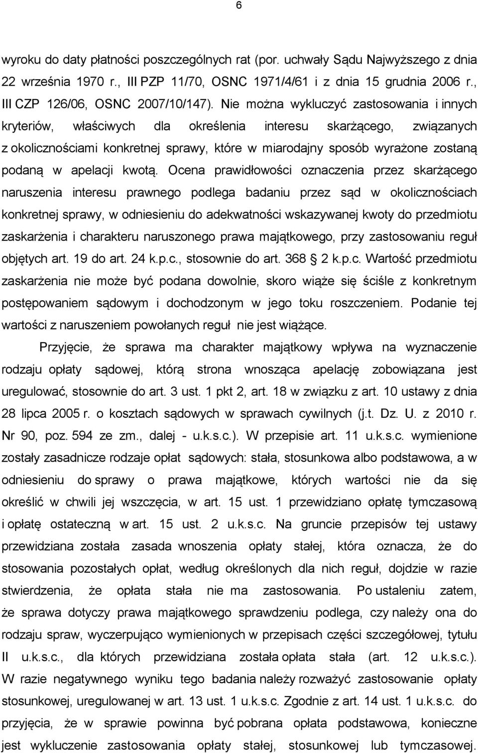 apelacji kwotą.