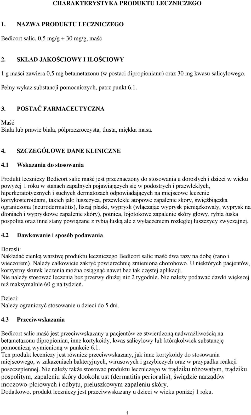 4. SZCZEGÓŁOWE DANE KLINICZNE 4.