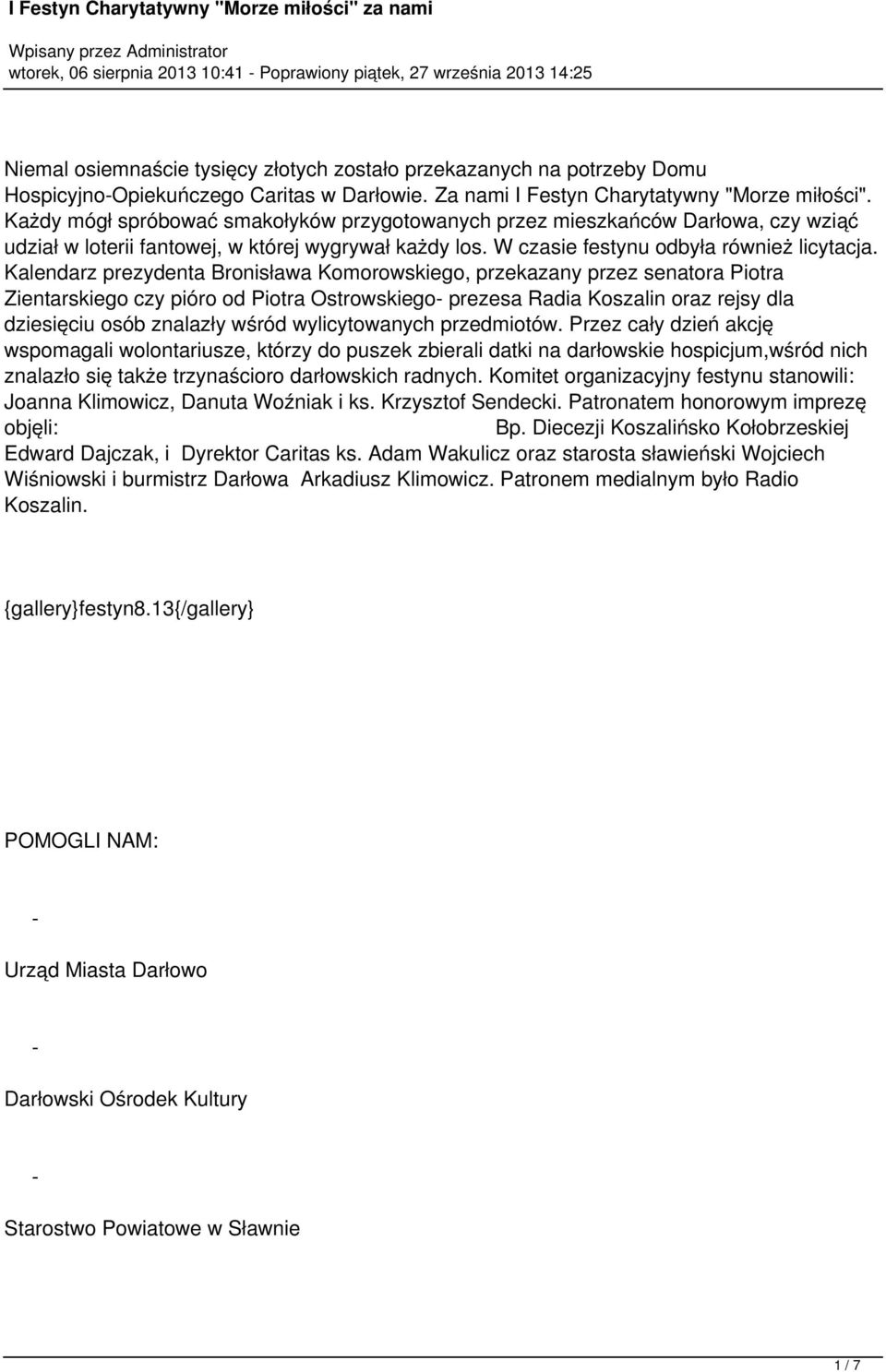 W czasie festynu odbyła również licytacja.