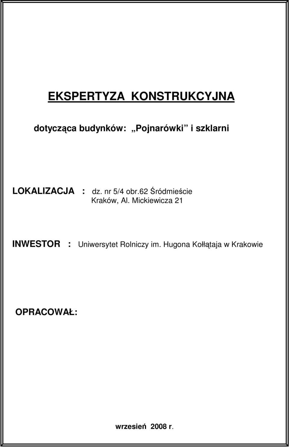 62 Śródmieście Kraków, Al.