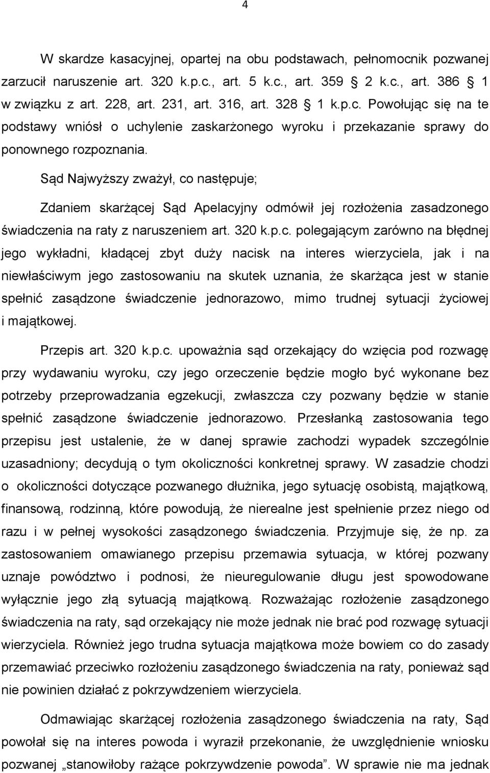 Sąd Najwyższy zważył, co