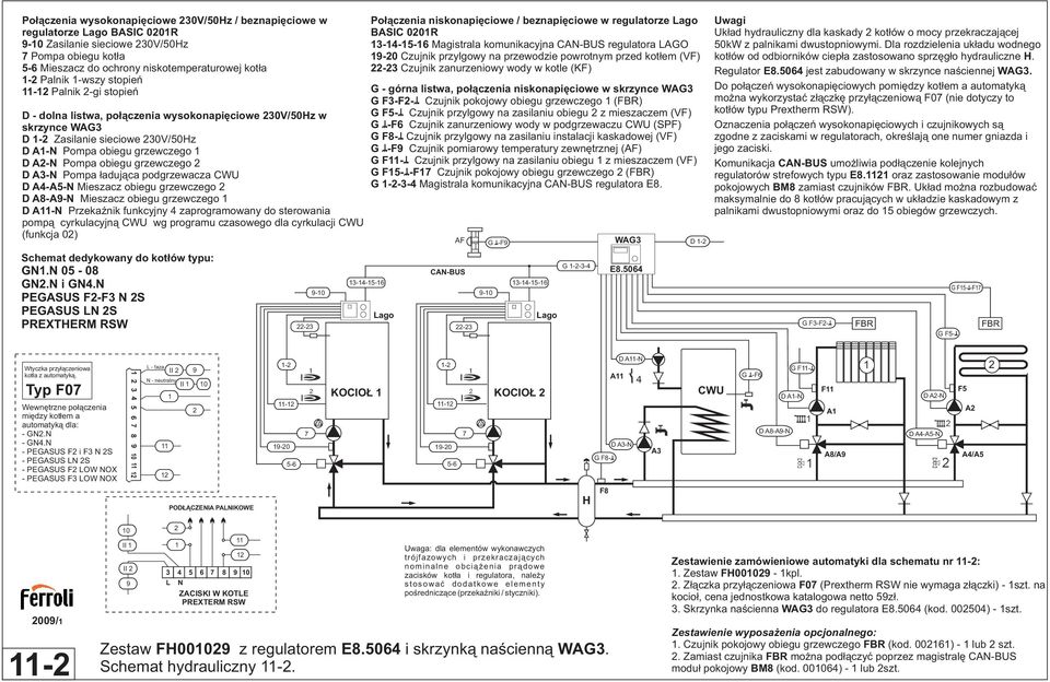 Pompa ³aduj¹ca podgrzewacza D A4-A5-N Mieszacz obiegu grzewczego D A8-A9-N Mieszacz obiegu grzewczego D A-N PrzekaŸnik funkcyjny 4 zaprogramowany do sterowania pomp¹ cyrkulacyjn¹ wg programu