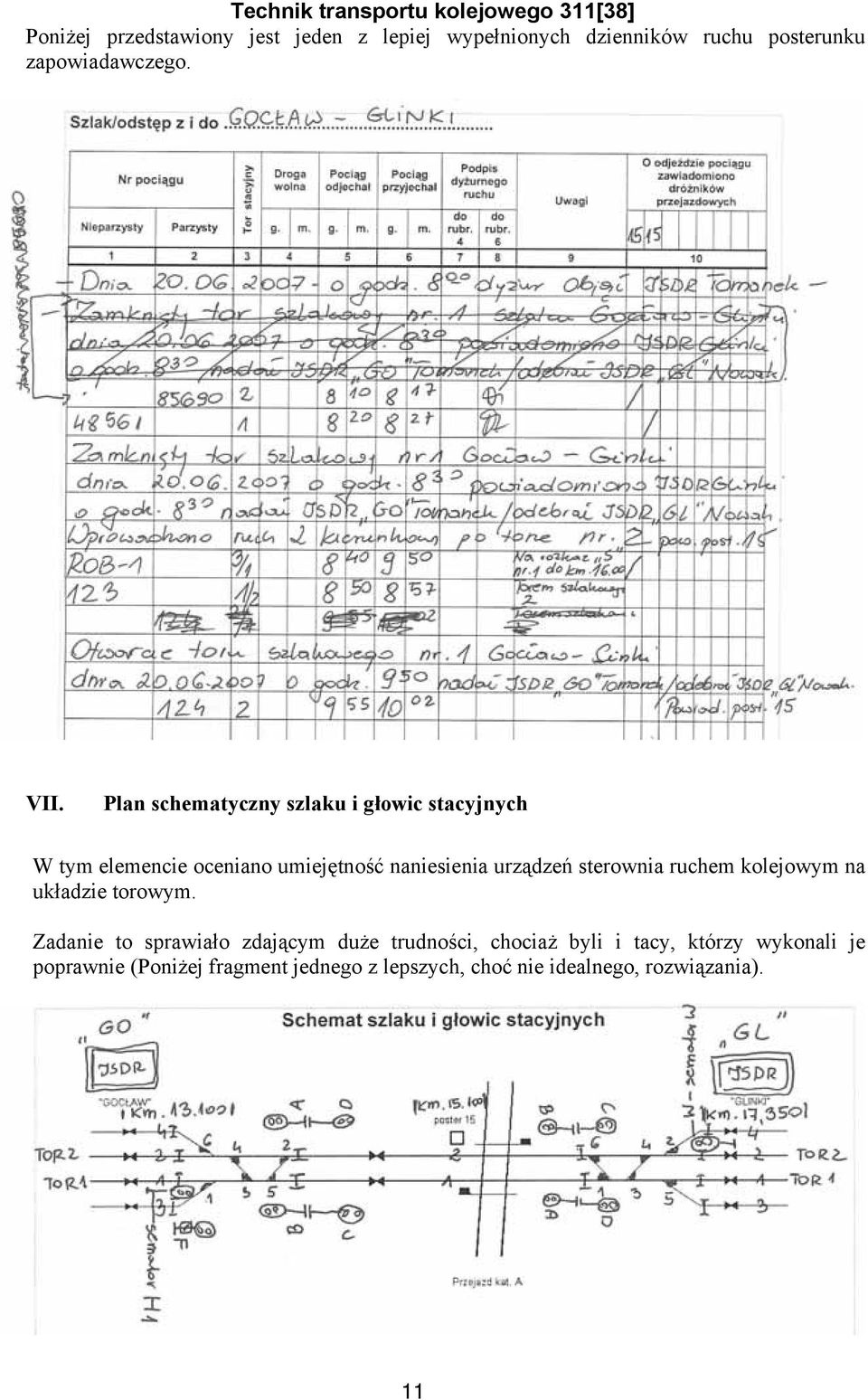 sterownia ruchem kolejowym na układzie torowym.