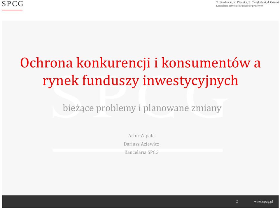 problemy i planowane zmiany Artur