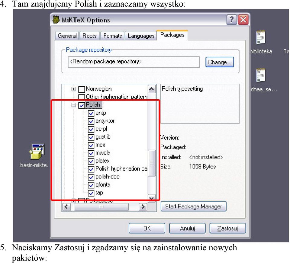 Naciskamy Zastosuj i zgadzamy
