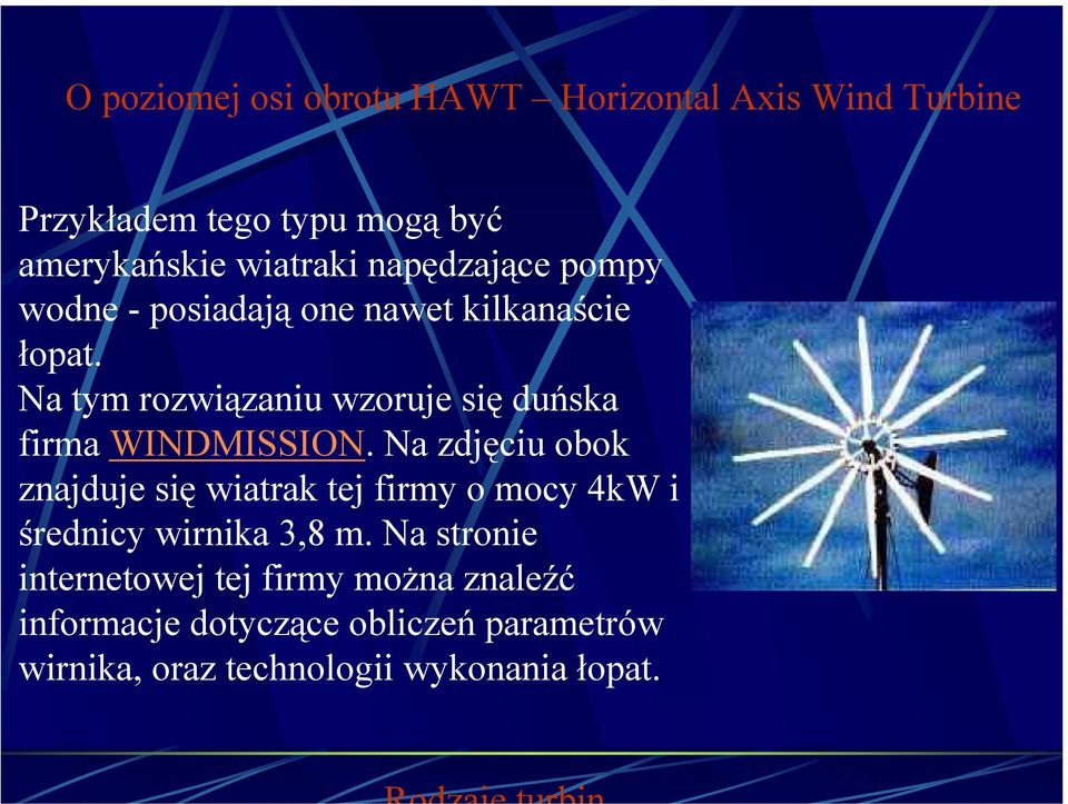 Na tym rozwiązaniu wzoruje się duńska firma WINDMISSION.