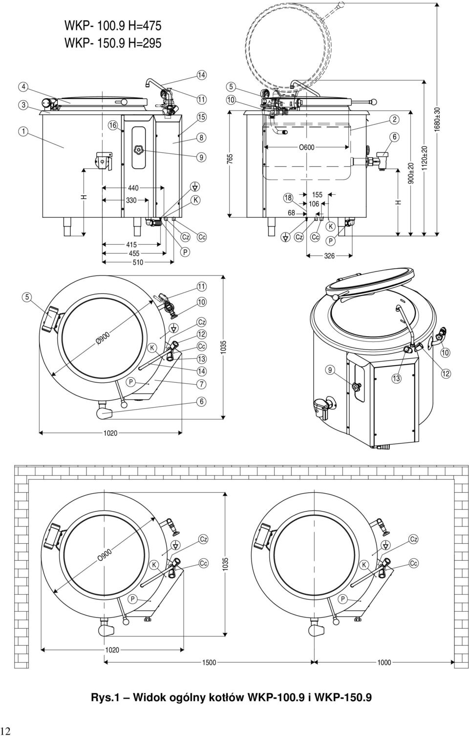 900±20 1120±20 1680±30 415 455 510 Cz P Cc 326 5 11 10 Cz O900 P K 12