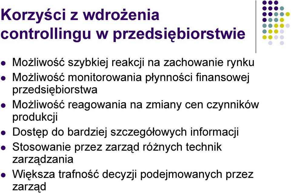 reagowania na zmiany cen czynników produkcji Dostęp do bardziej szczegółowych informacji