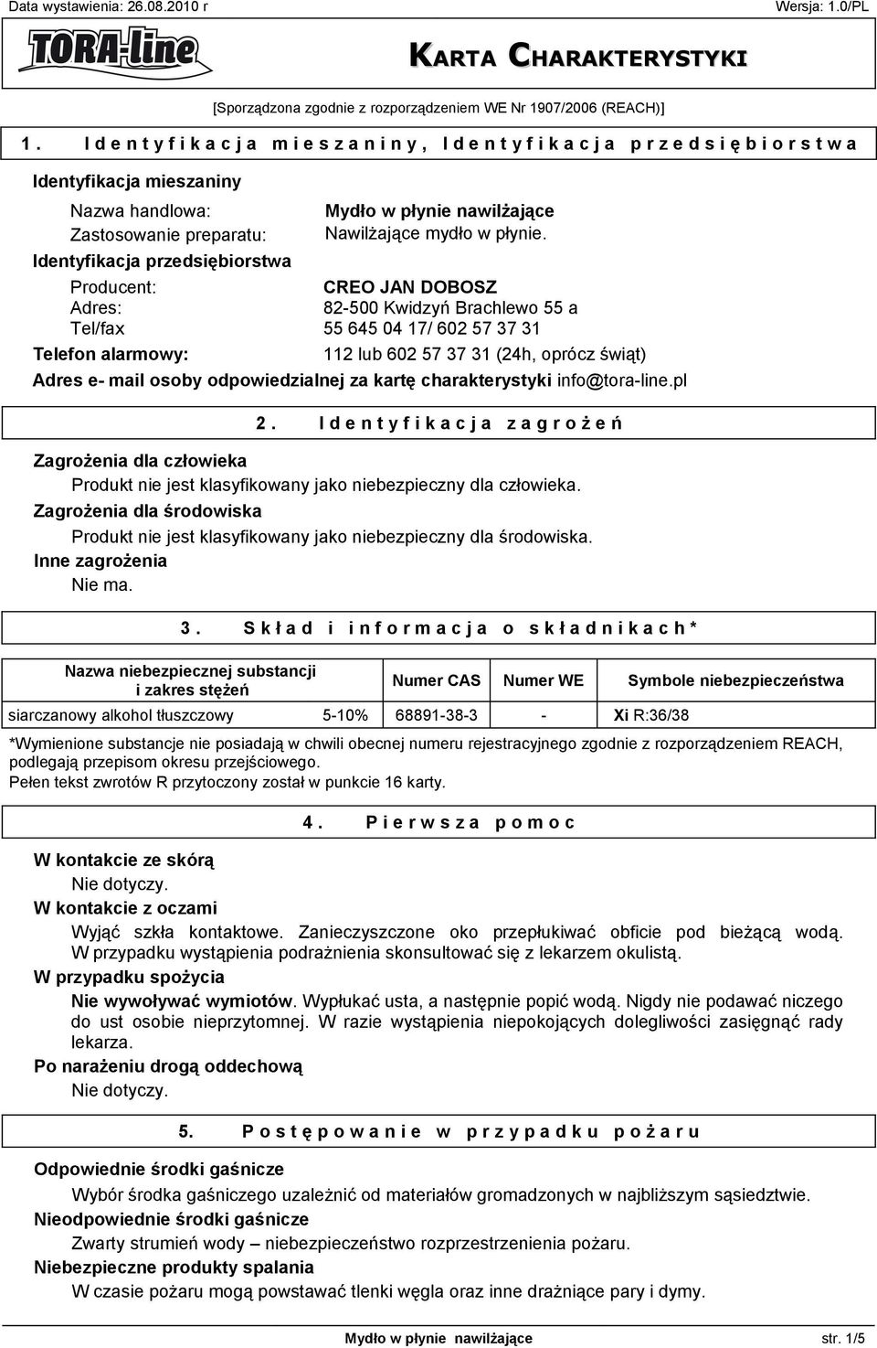 Nawilżające mydło w płynie.