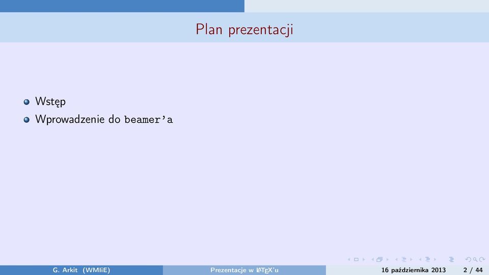 Arkit (WMIiE) Prezentacje w