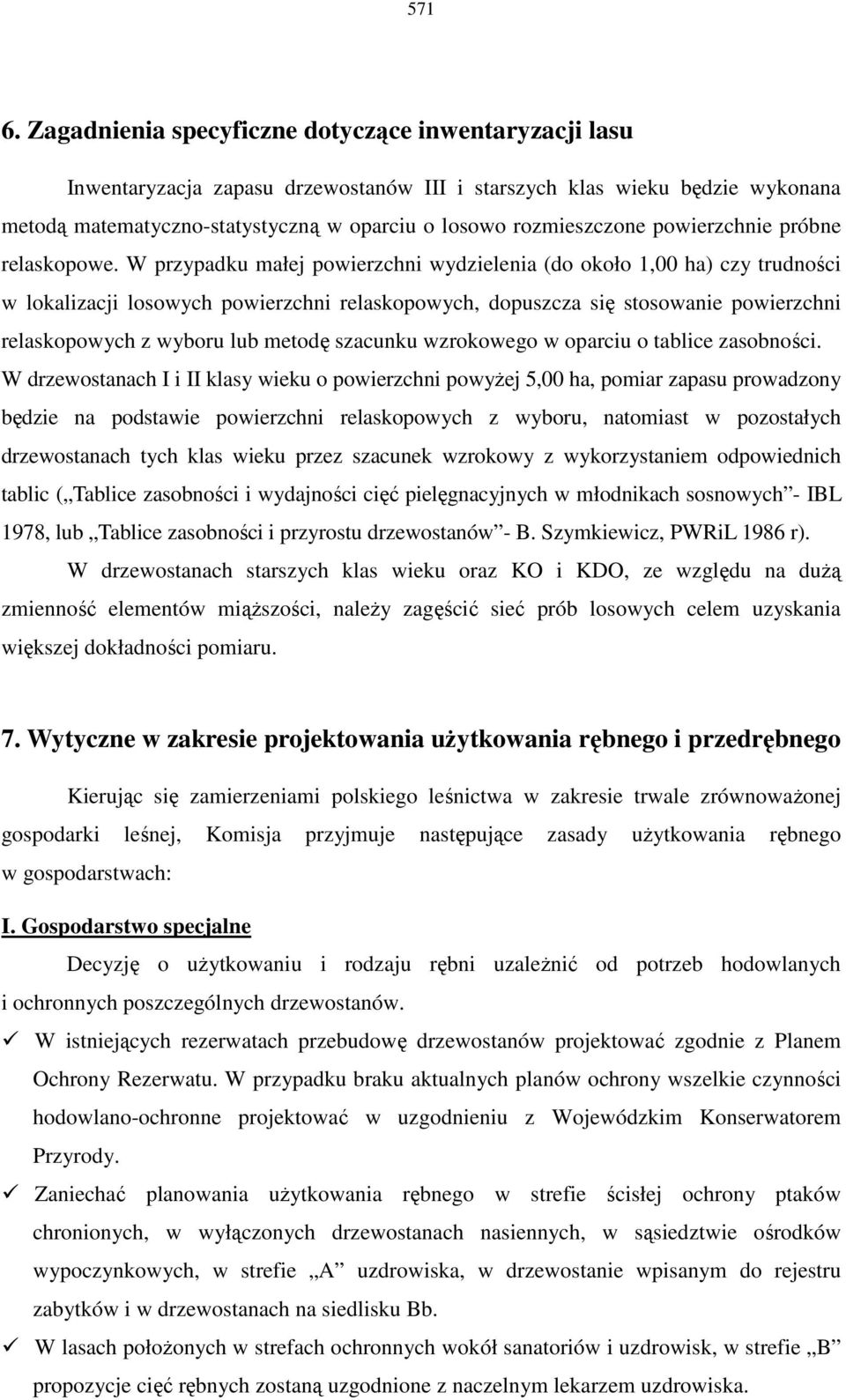 powierzchnie próbne relaskopowe.