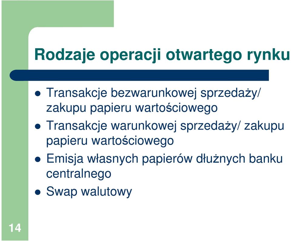 Transakcje warunkowej sprzeday/ zakupu papieru