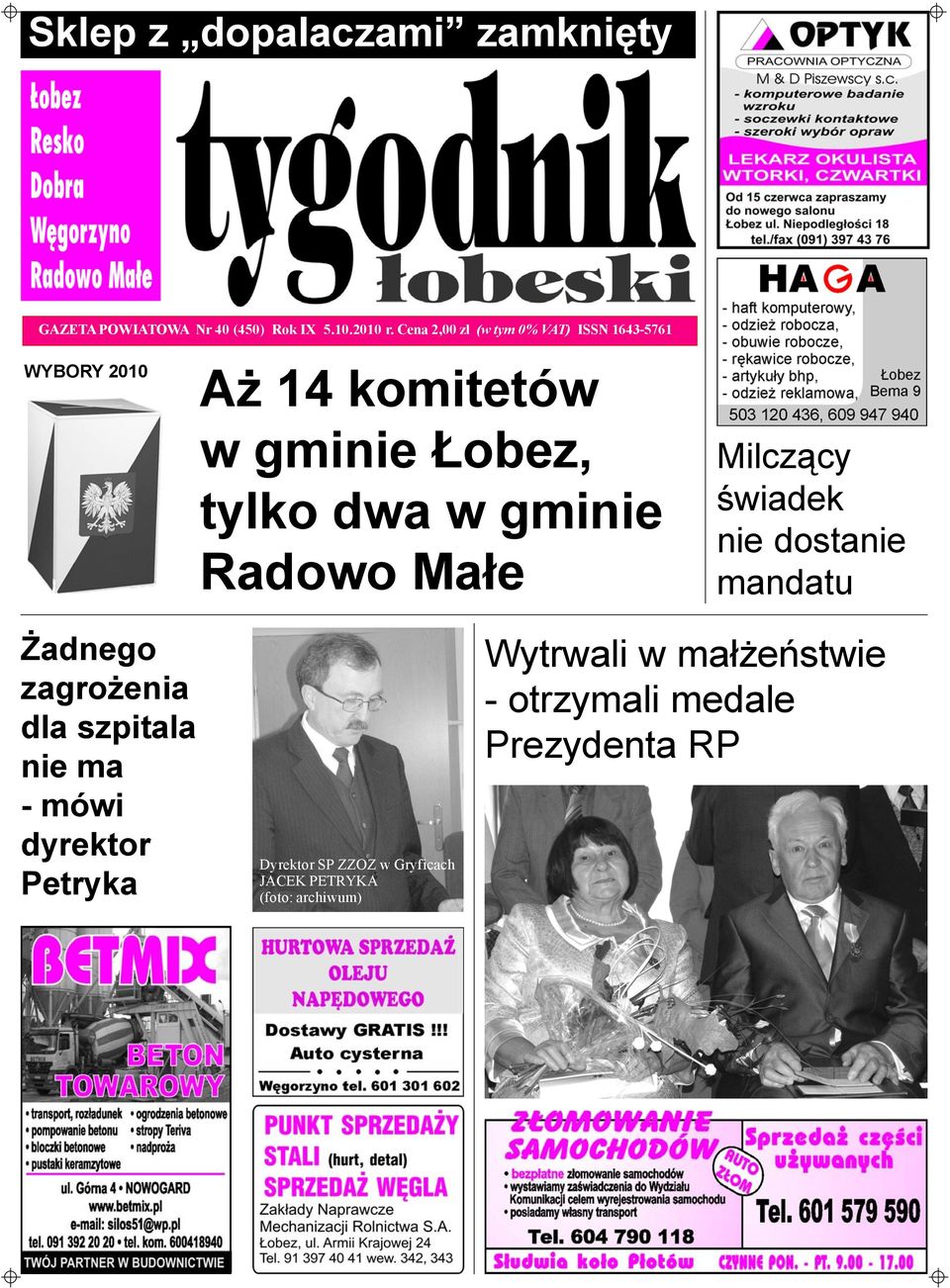 gminie Radowo Ma³e Milcz¹cy œwiadek nie dostanie mandatu adnego zagro enia dla szpitala nie ma - mówi